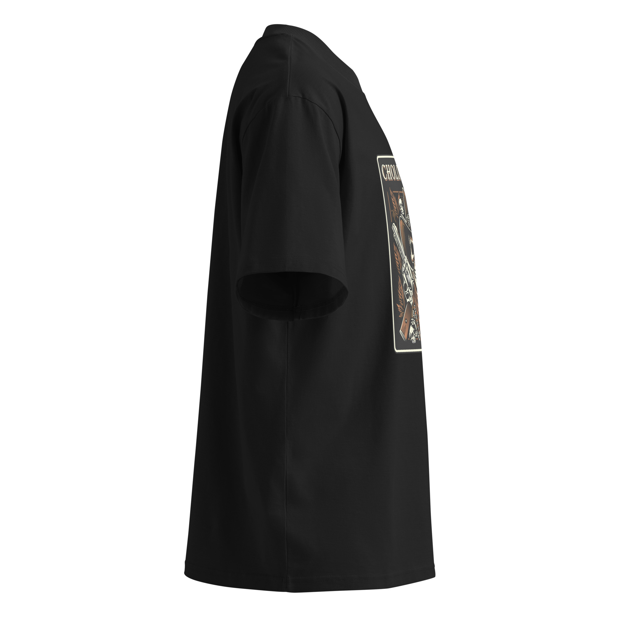 Unisex organic oversized high neck t-shirt - Image 7