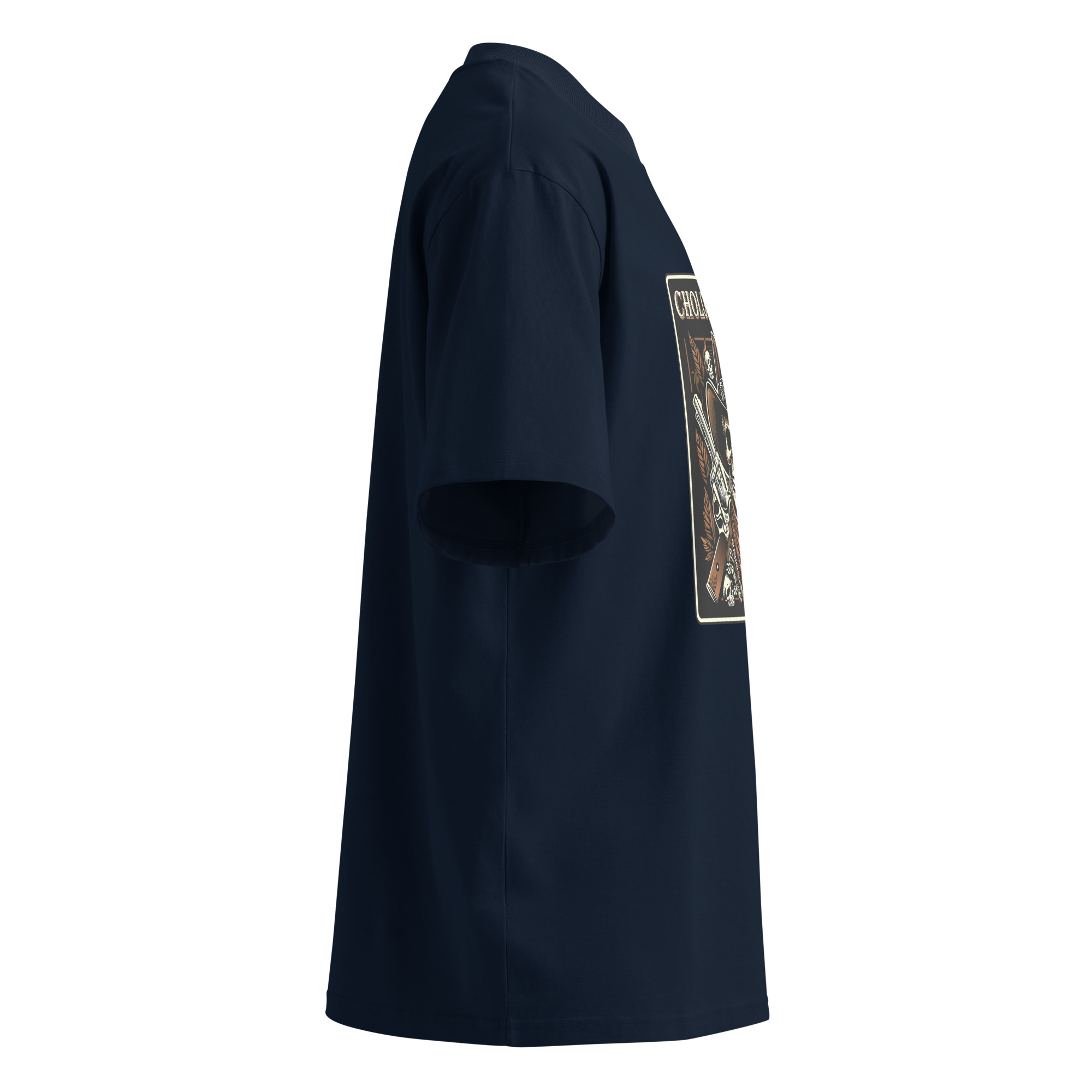 Unisex organic oversized high neck t-shirt - Image 3