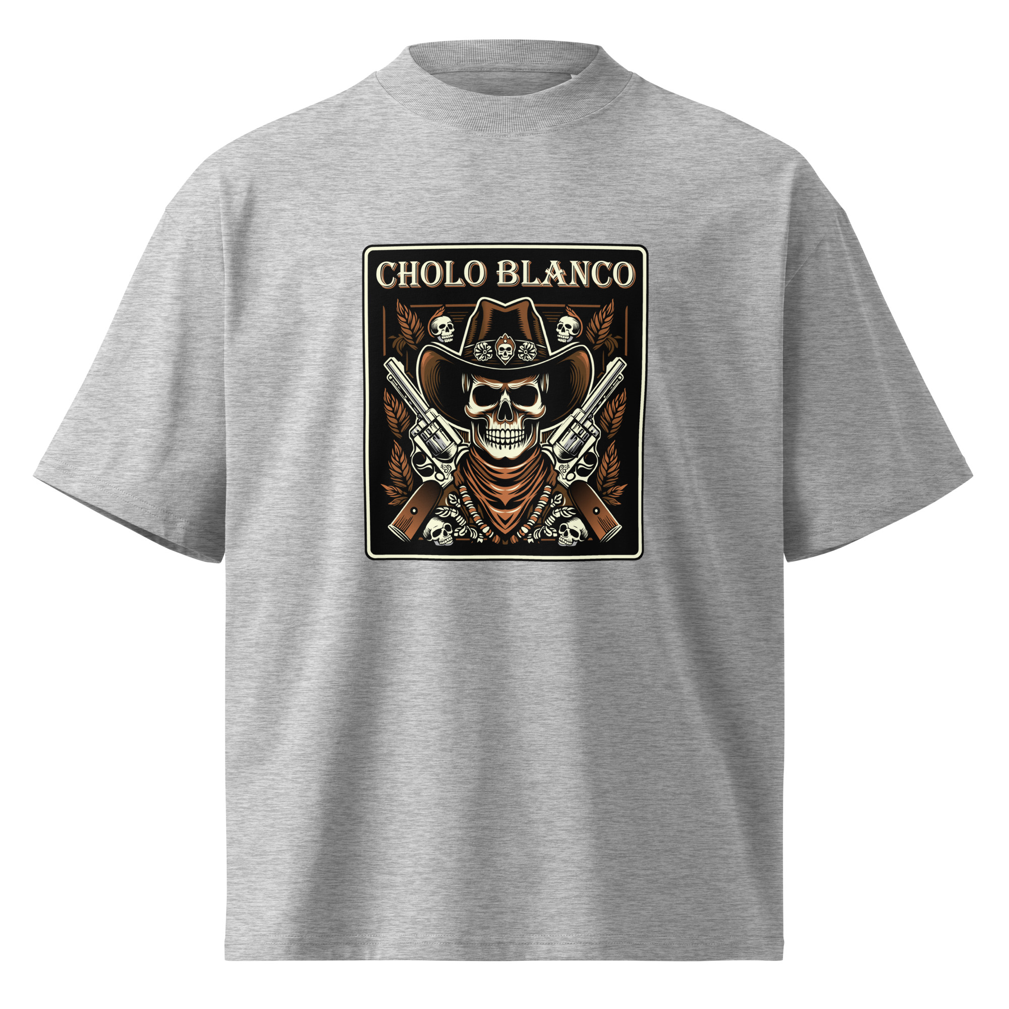 Unisex organic oversized high neck t-shirt - Image 9