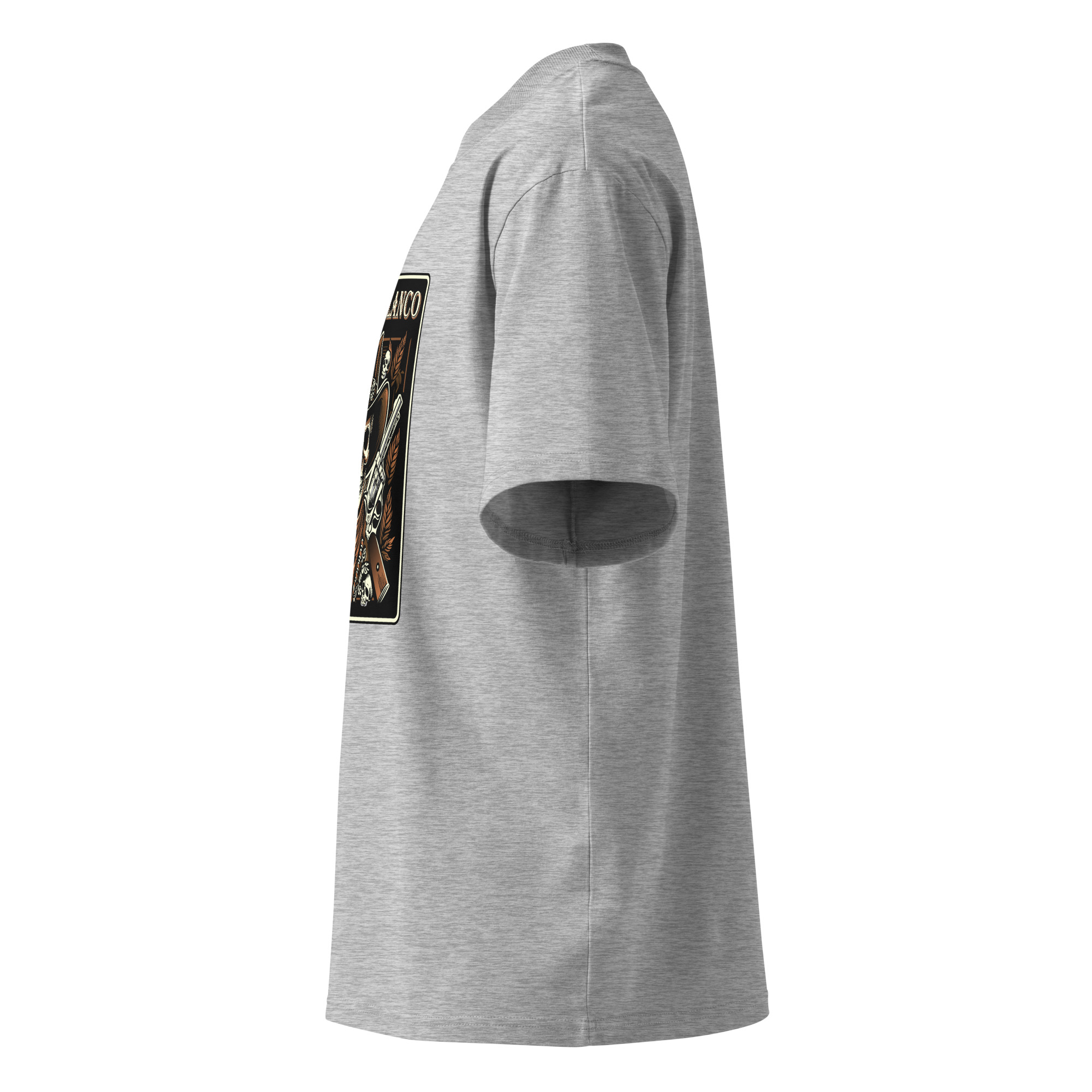 Unisex organic oversized high neck t-shirt - Image 12