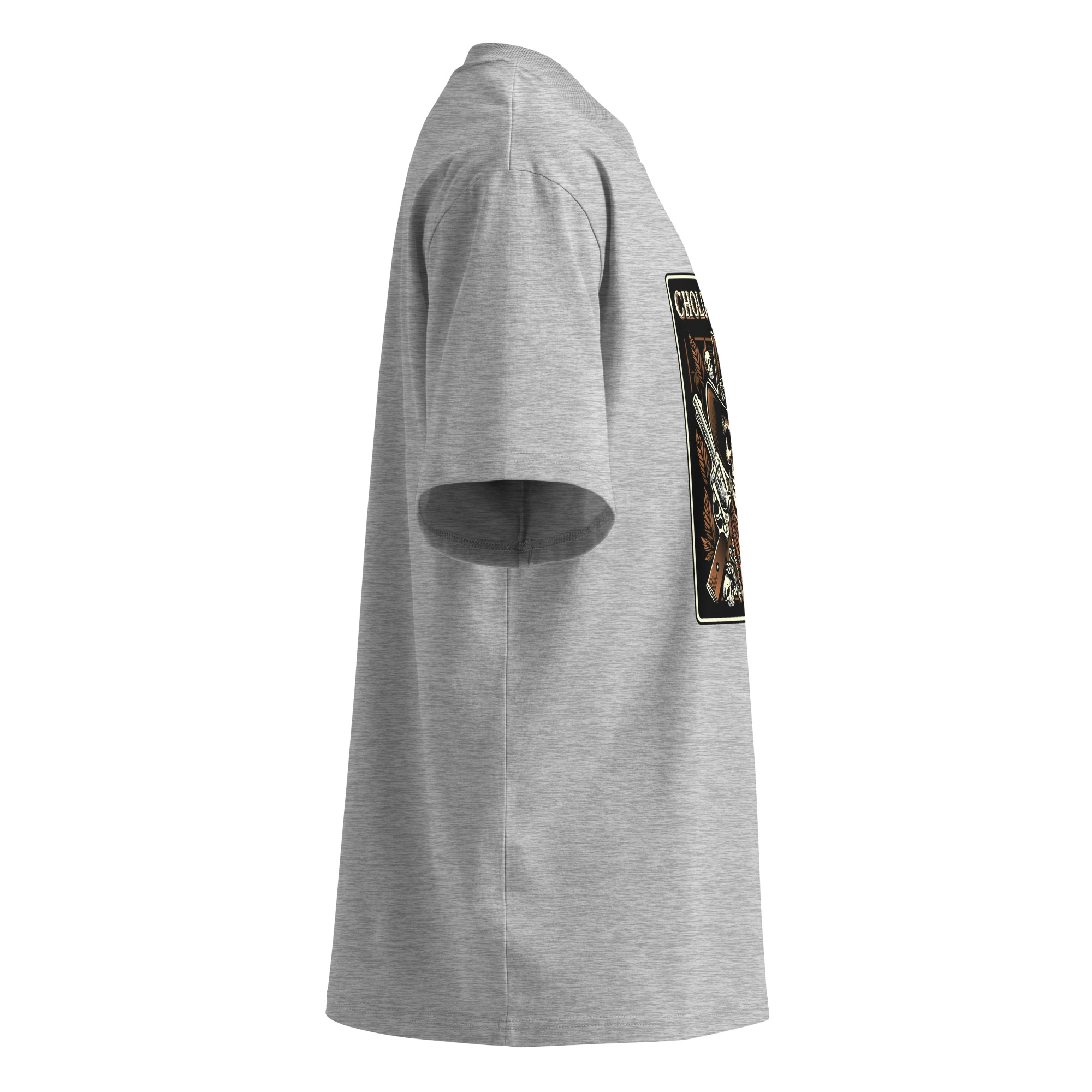 Unisex organic oversized high neck t-shirt - Image 11