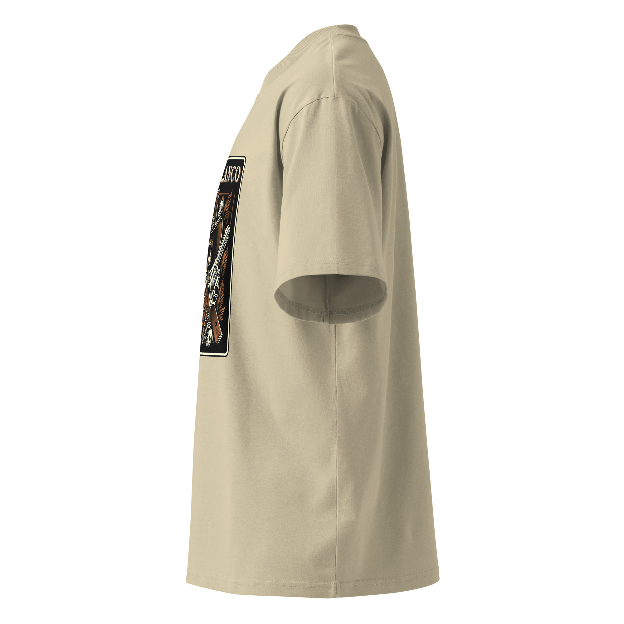 Unisex organic oversized high neck t-shirt - Image 16