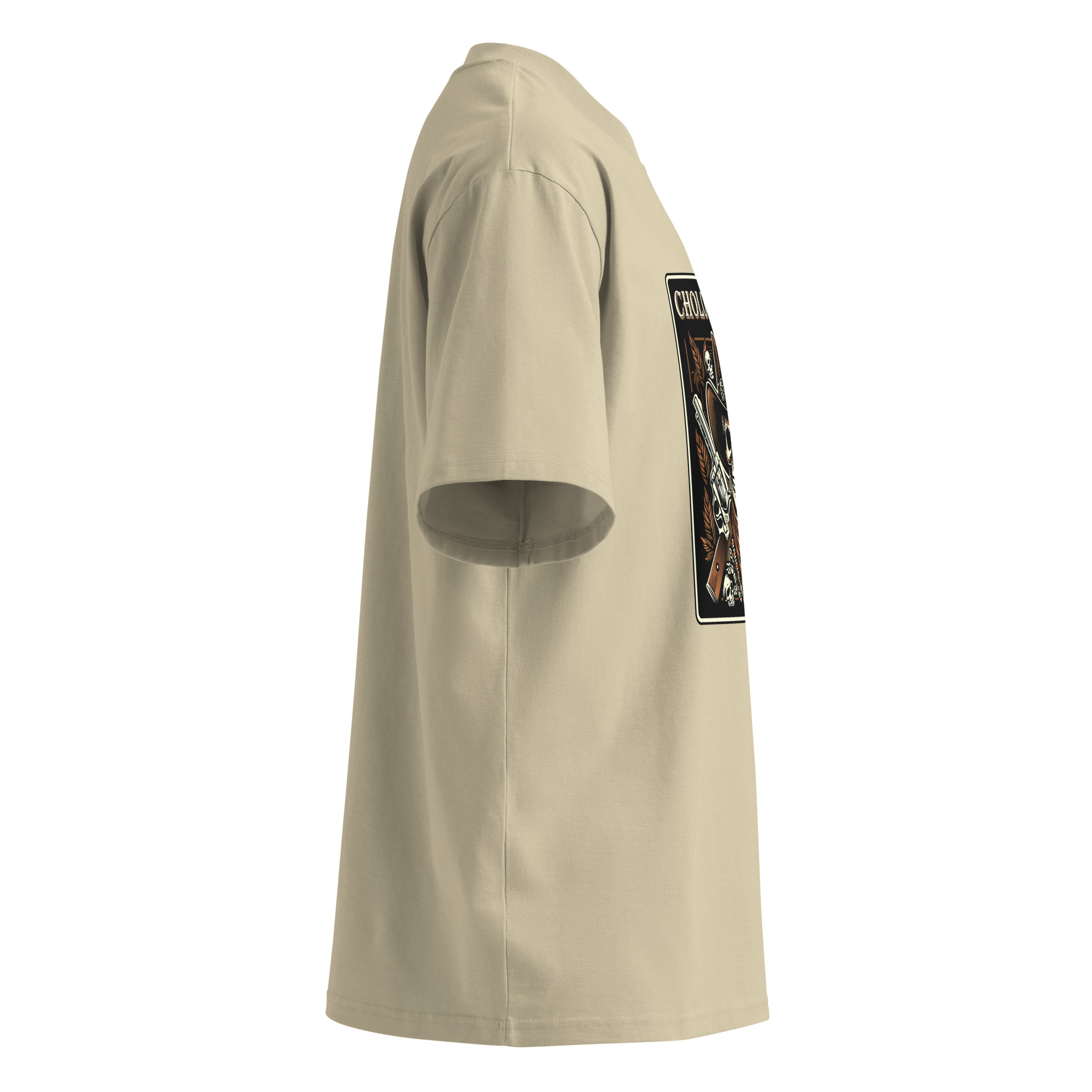 Unisex organic oversized high neck t-shirt - Image 15