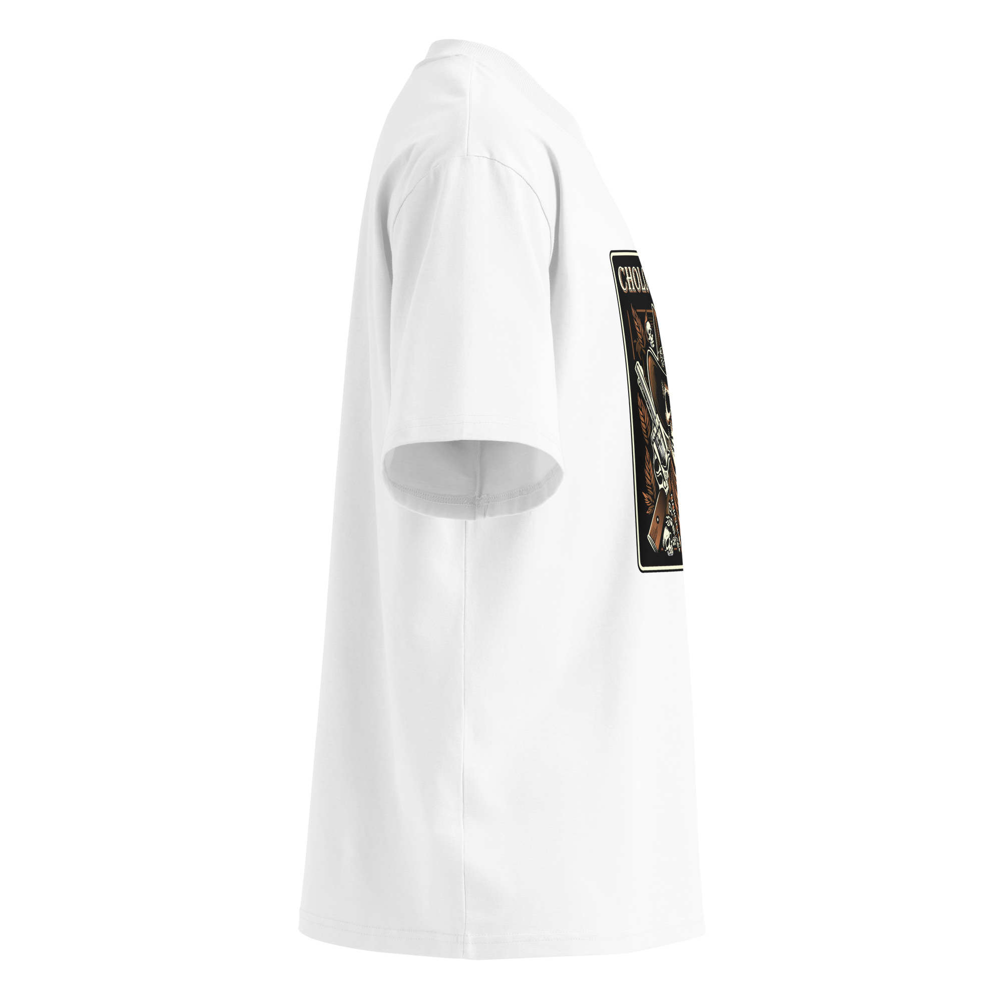 Unisex organic oversized high neck t-shirt - Image 19