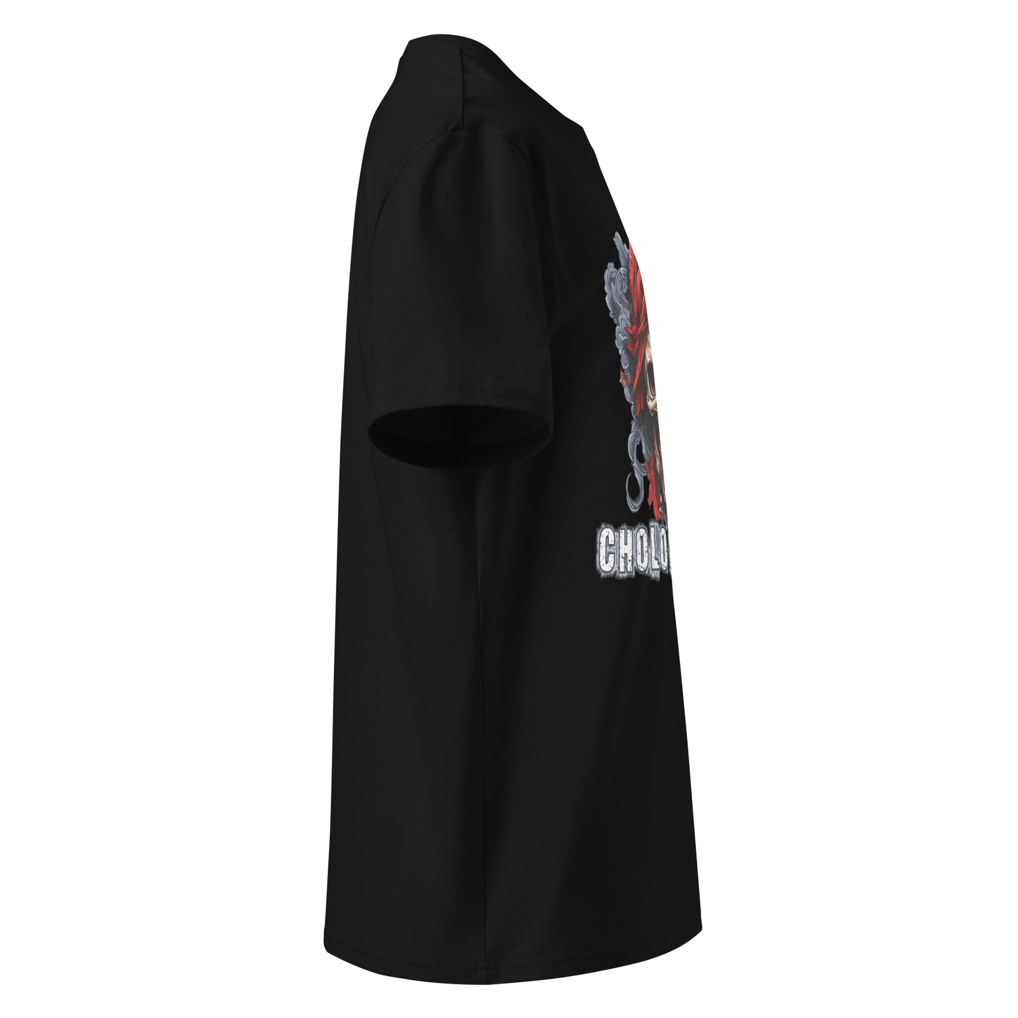 Unisex organic ribbed neck t-shirt - Image 4